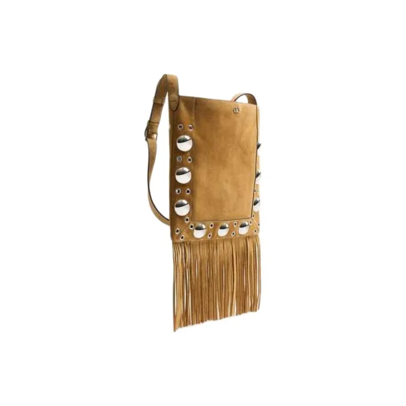 Valentino Nellcôte Fringed Edge Shoulder Bag-1