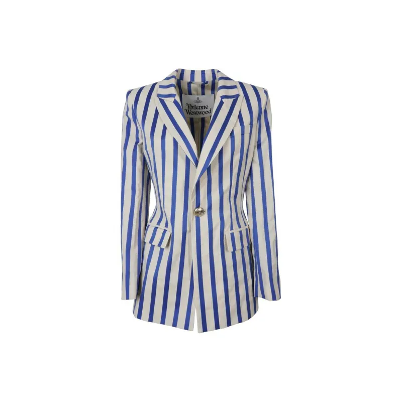 Vivienne Westwood Striped Cotton Blazer-0