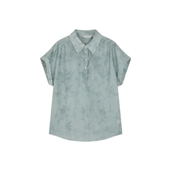 Mo Han Yi Mei Shirts Women's Celadon Green