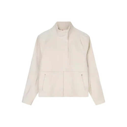 CHAOJIANTA Jackets Coats Women's Fish Belly White
