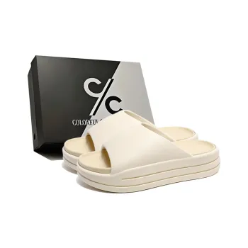 Colorful Creations EVA Cut Out Quiet, Slip Resistant, Odor Resistant Massage Mat Slide Slippers Women's