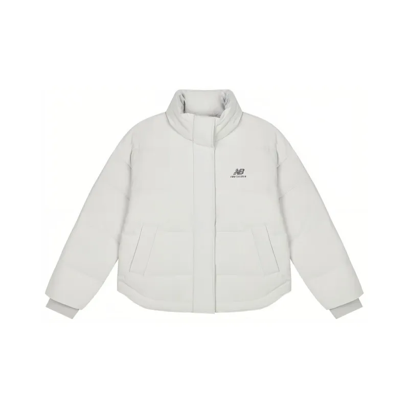 New Balance Down Jacket Women's Gray White-0