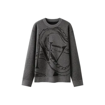 SEM/R Knitwear Unisex Gray Black Tone