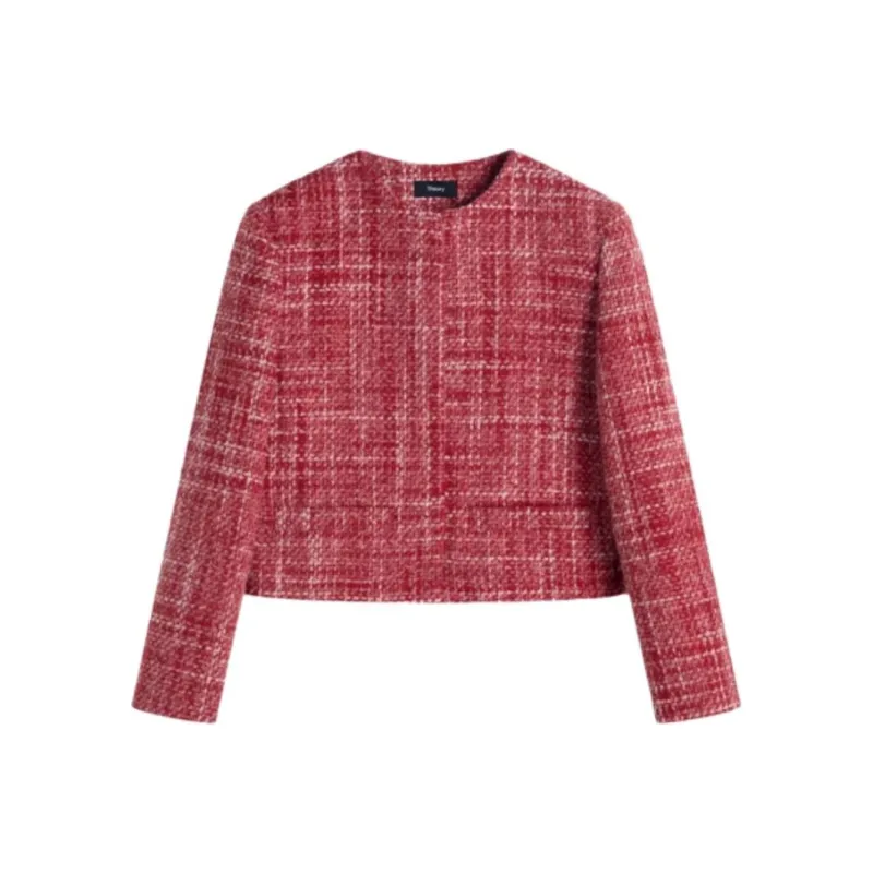 THEORY New Year Jacket Women's Mixed Red-0