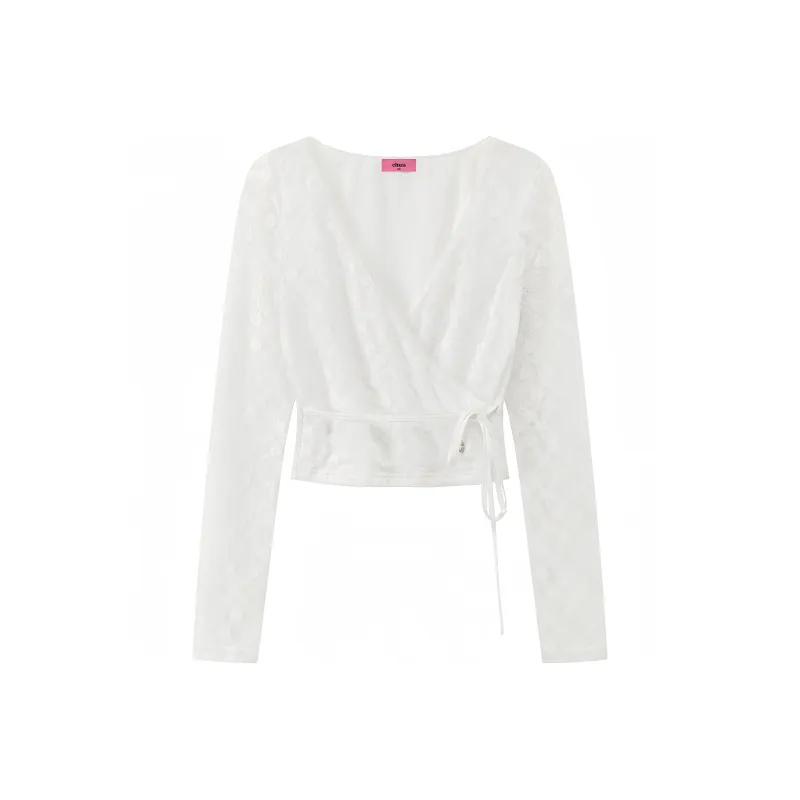 CHUU Chiffon Shirt Women's White-0