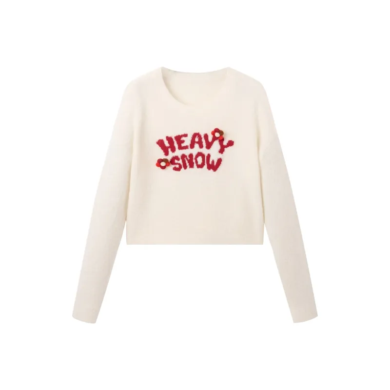 LEDIN Knitwear Women's Mist White-0