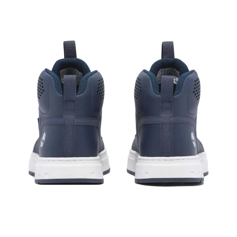 Timberland Maple Grove Wear resistant And Lightweight Mid Top Skateboard Shoes Men's Marine Blue-4