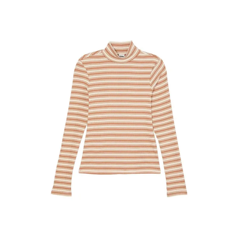 Victoria's Secret T Shirt Women's Toffee Stripes-0