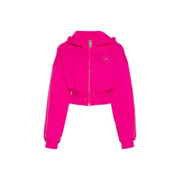 adidas By Stella McCartney Logo-print Cropped Hoodie