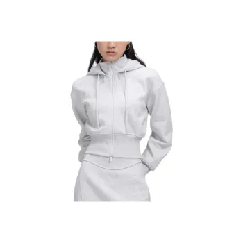 Lululemon Plush Fleece Jackets & Coats Women's Light Gray With A Hint Of Mixed Colors