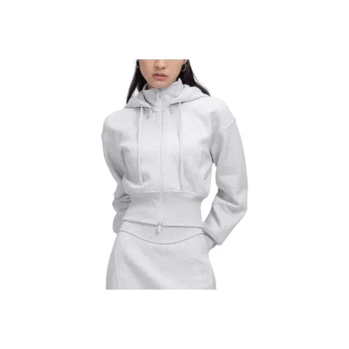 Lululemon Plush Fleece Jackets & Coats Women's Light Gray With A Hint Of Mixed Colors