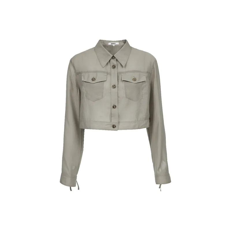 ONLY Shirt Women's Elephant Gray-0