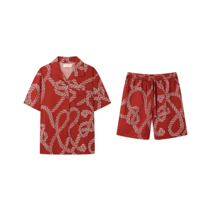 CICADAHOME Pajama Set Men's Red-0
