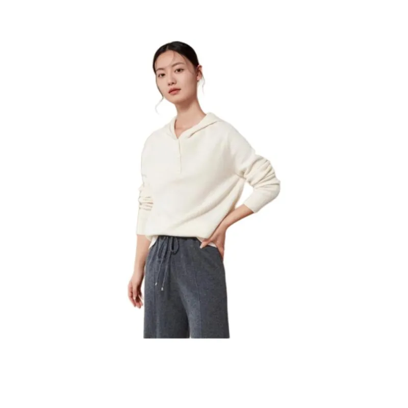 MIHUANG Cashmere Sweater Women's White-0
