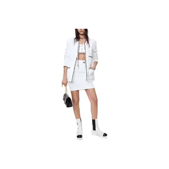 CHANEL 22 Spring And Summer Jackets Coats Women's White