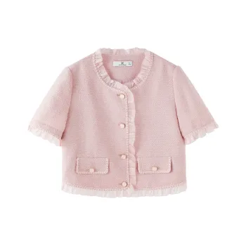 XIANGYING Jackets Women's Pink