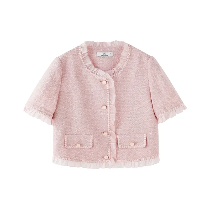 XIANGYING Jackets Women's Pink-0