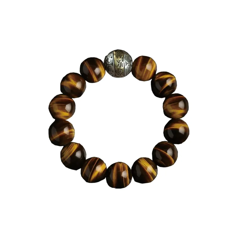 SGE Tiger's Eye Stone Bracelets Men's-5