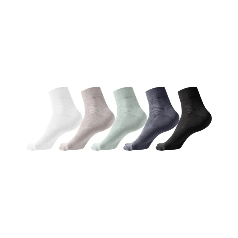 MIIOW Mid Calf Socks Men's 5 Pack-11