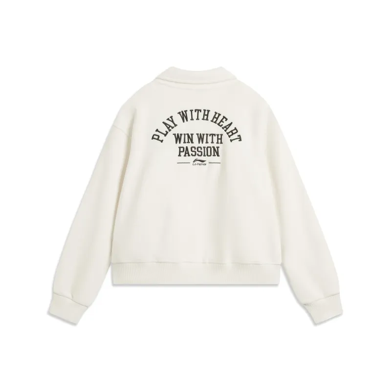 LiNing Sports Lifestyle Collection Sports Trendy Collection Jackets Coats Women's Ivory-0