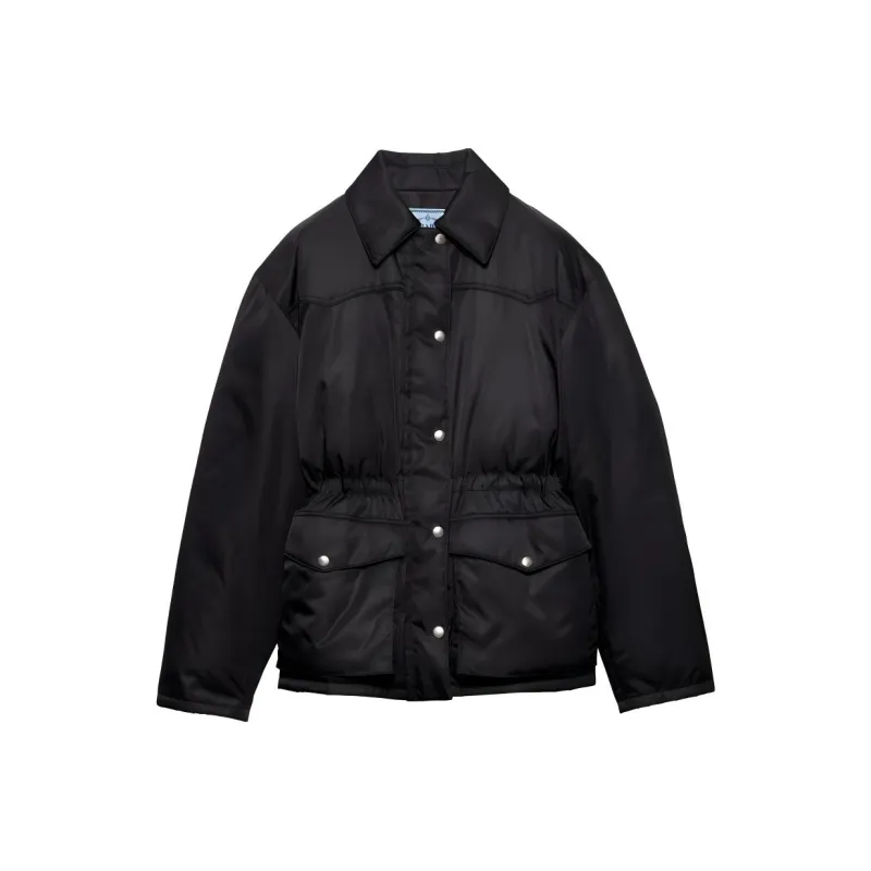 PRADA Drawstring Buttoned Down Jacket-0