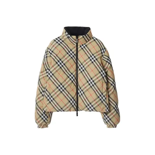 Burberry Checked Zip Up Reversible Down Salis jacket