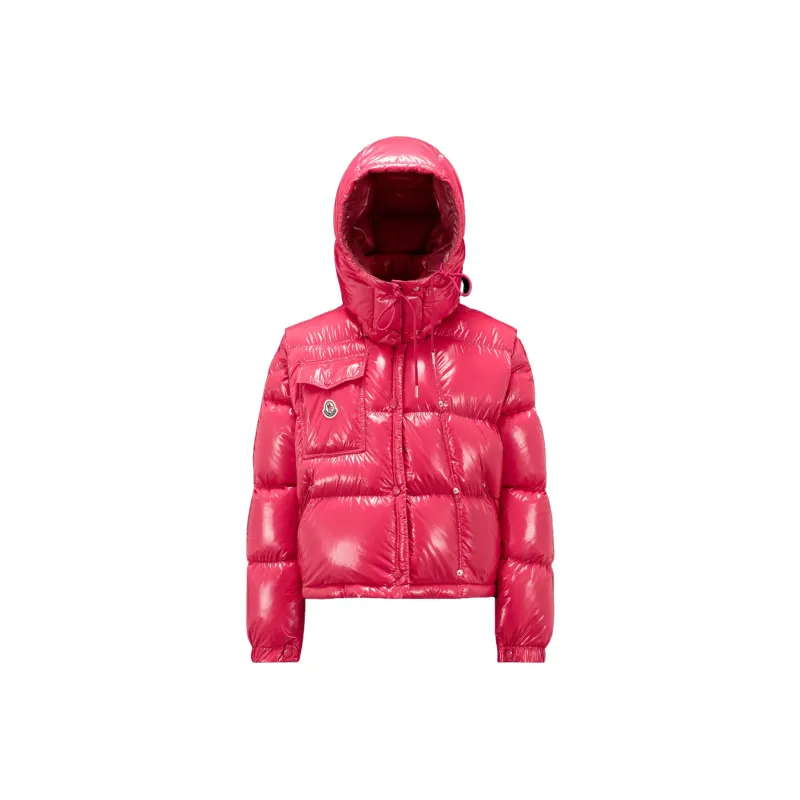 Moncler Karakorum Ripstop Short Down Jacket Fuchsia I-0