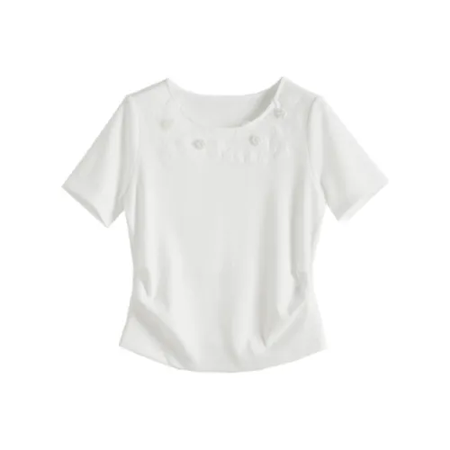 LUYOUYE T Shirts Women's White