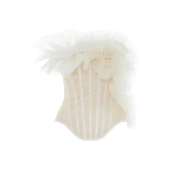 MOUNT ROZIER Strapless Top Women's White