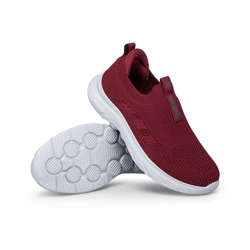 Kuding Elderly Shoes Soft Sole Comfortable Slip on Breathable And Lightweight Low Top Casual Shoes Unisex-9