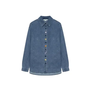 Teenie Weenie Shirts Women's Medium Blue