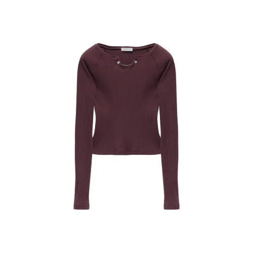 Alexander McQueen Chain detail Ribbed Top