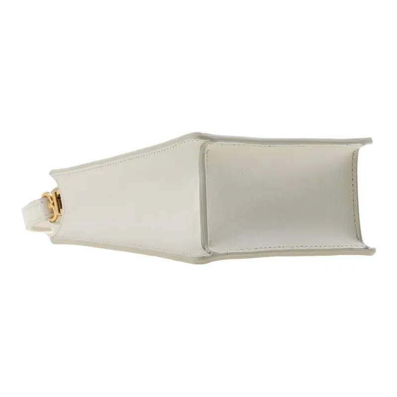 OFF WHITE Leather Shoulder Bag, Crossbody Bag Women's Ecru-3