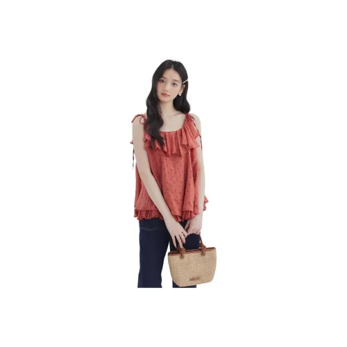 DEAR DEER PUFF Camisole Women's Red