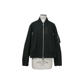 Sacai Suiting Bonding Blouson 'Black'