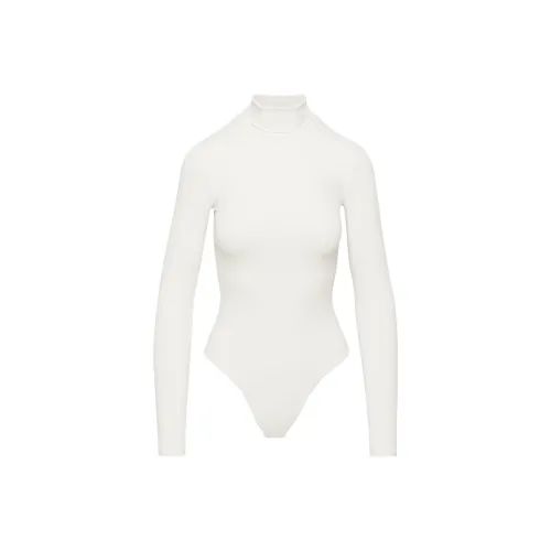 ARITZIA Contour Turtleneck Lonasleeve Bodysuit Bodysuits Women's Light Birch/Light Birch