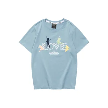 Skechers Funny Monster Regular T Shirt Women's Ashley Blue