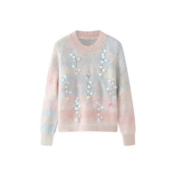 SECFLY OFFICIAL Knitwear Women's Blue Pink