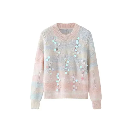SECFLY OFFICIAL Knitwear Women's Blue Pink