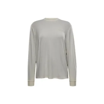 Nike Dri Fit One FW24 Drop Shoulder Sleeve T Shirt Women's Light Ivory White