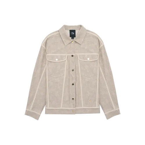 LI NING 1990 Jackets Women's Light Milk Umber