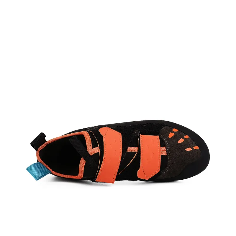 Land Axe Abrasion Resistant Slip Resistant Low Top Rock Climbing Shoes Unisex Orange-6