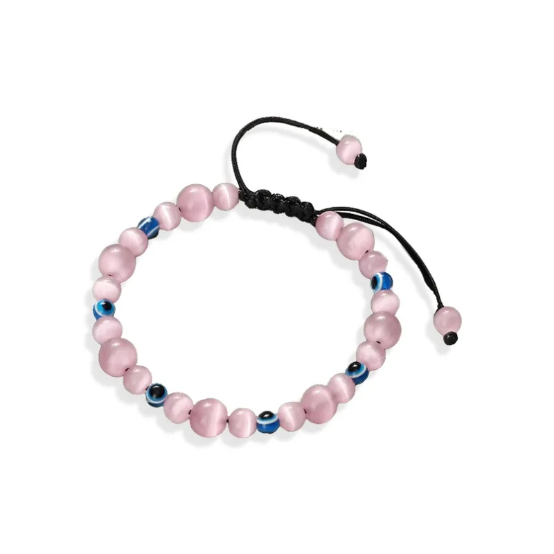 Inkopper Glass Cat Eye Bracelets Unisex-4