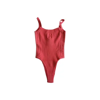 Adidas Originals Ivy Park Knit Tank Bodysuit Real Coral