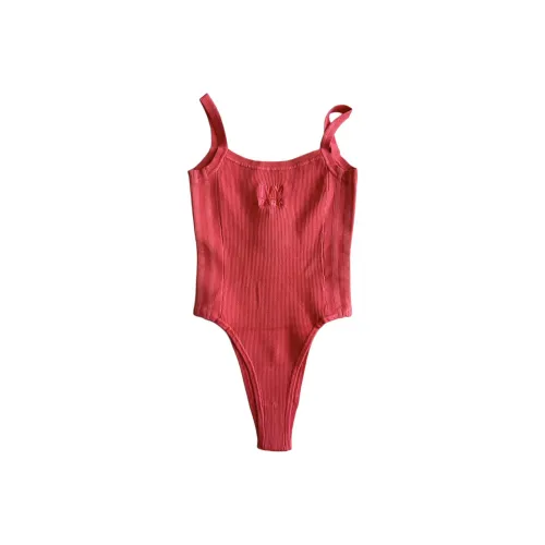 Adidas Originals Ivy Park Knit Tank Bodysuit Real Coral