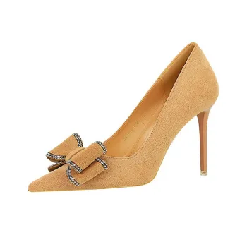BIGTREE High Heels Women's Black/Red/Khaki