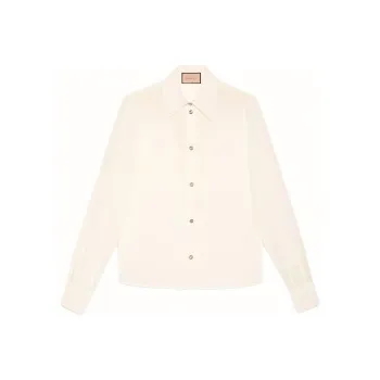 GUCCI Logo Embroidered Buttoned Shirt