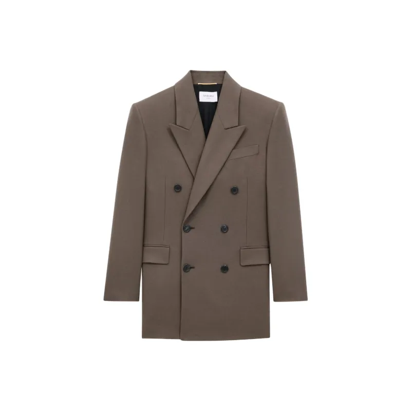 SAINT LAURENT Jackets & Coats Women's Brown-0