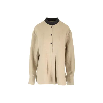 Ferragamo Logo Embroidered Button-Detailed Shirt