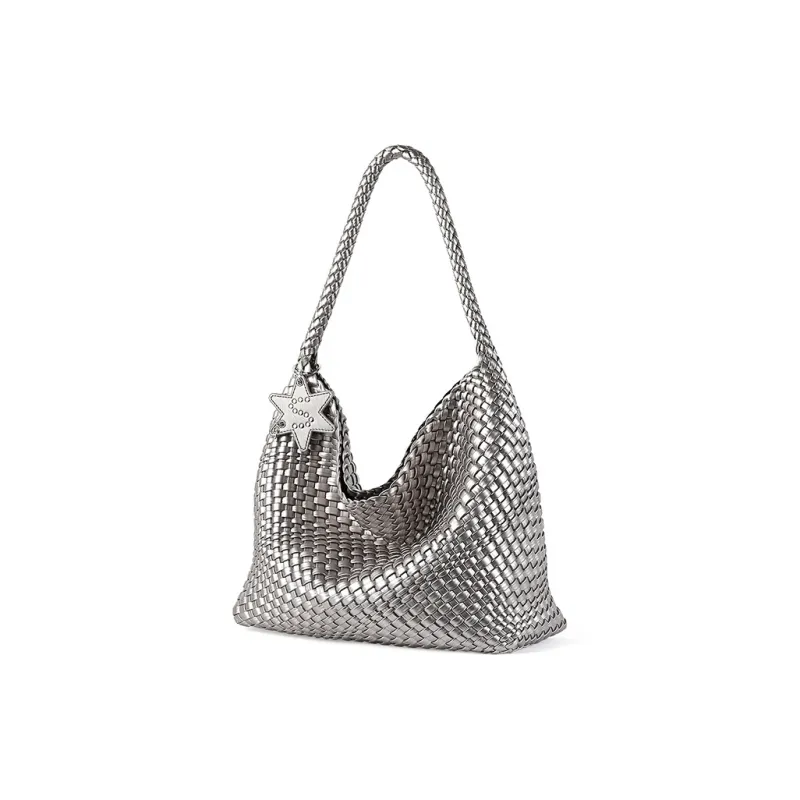 TUCANO PU Shoulder Bag Regular Women's Champagne Gold/Moonlight Silver-7